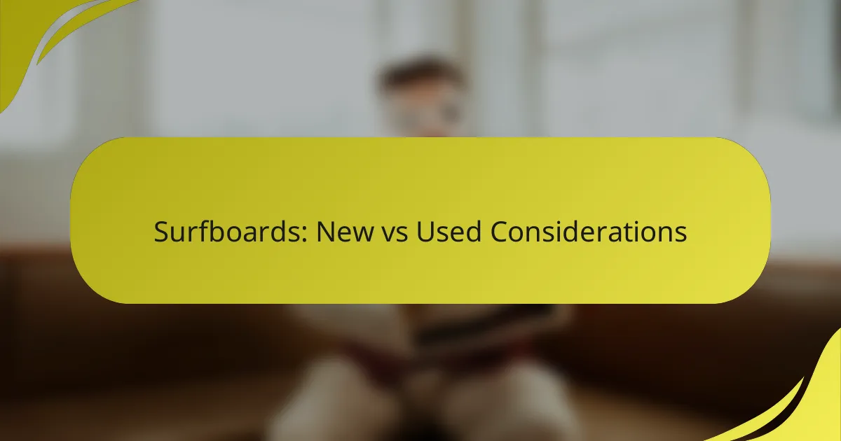 Surfboards: New vs Used Considerations